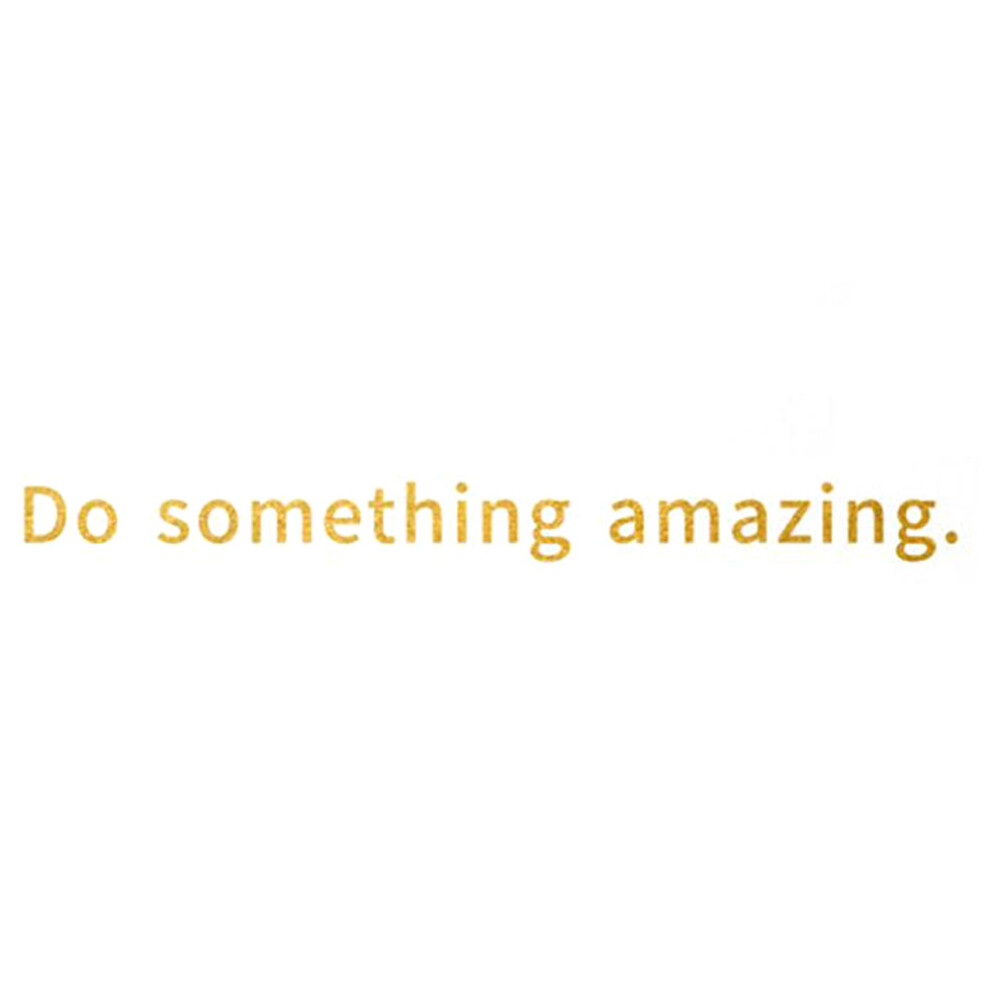 Do Something Amazing Wall Stickers Backdrop Decoration Gold
