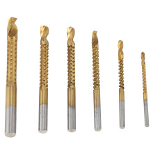 6Pcs HSS Titanium Coated Drill Bits for Wood Aluminum Plastic