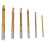 6Pcs HSS Titanium Coated Drill Bits for Wood Aluminum Plastic 1