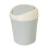 Mini Plastic Desktop Trash Can with Lid Portable Storage Blue 1