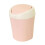 Mini Plastic Desktop Trash Can with Lid Portable Storage Pink 1