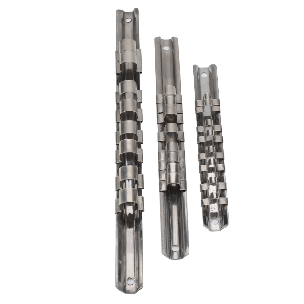 Stainless Steel 8-Position Socket Rack Storage Tray 685922100313