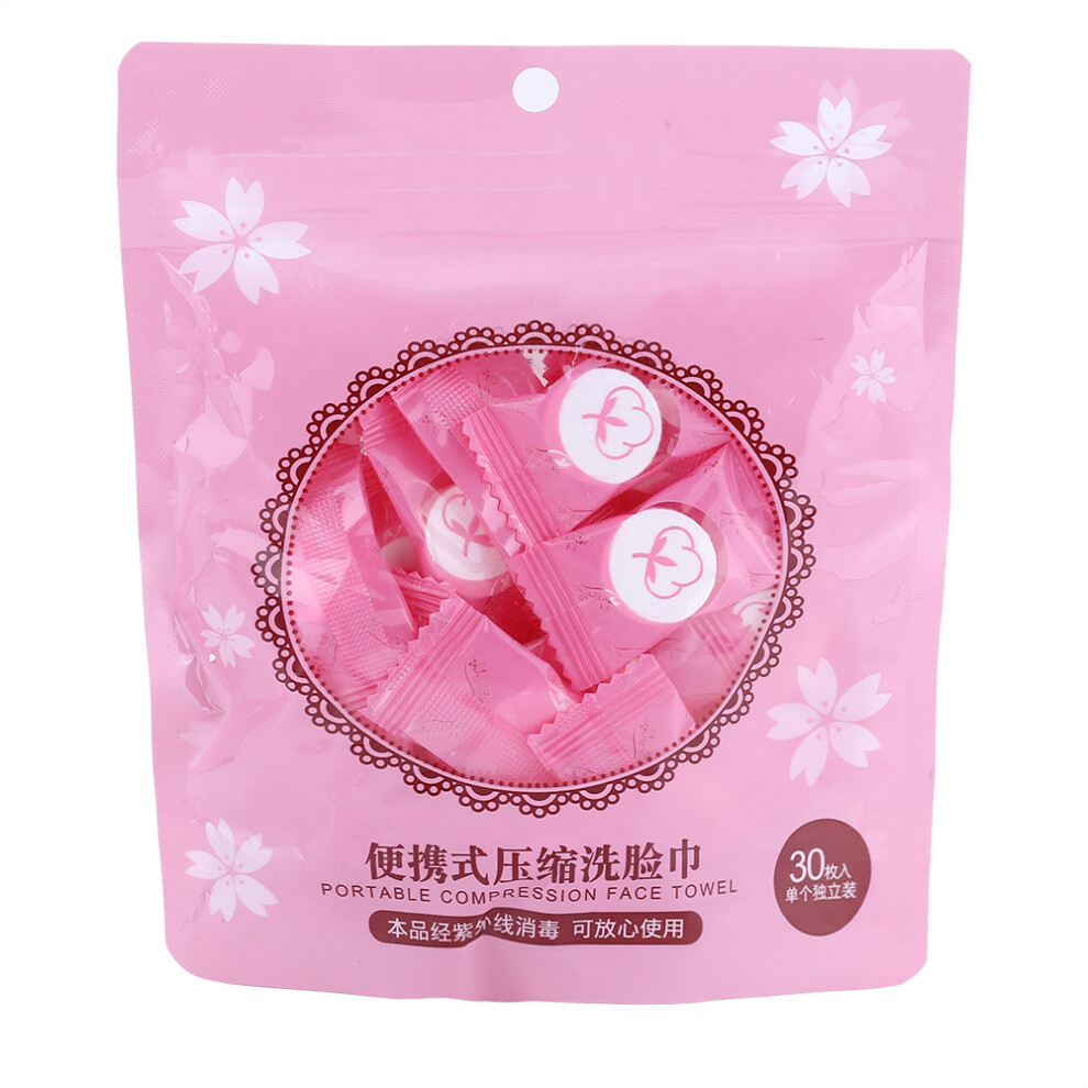 Light Disposable Non Woven Compressed Mini Towel 30Pcs Travel
