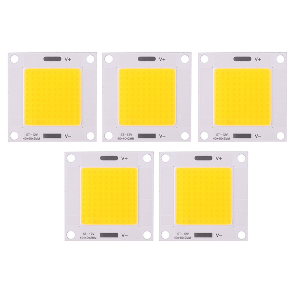 5Pcs/Set 50W Cob Led Chip Diy Bulb Flood Warm Light 685922103284