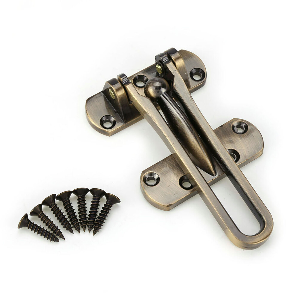 Zinc Alloy Safety Door Lock Latch For Home Hotel (Bronze) 685922103536