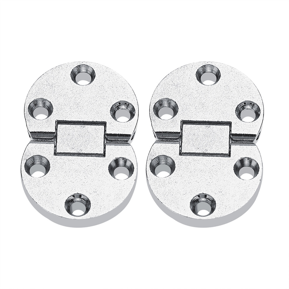 2Pcs Zinc Alloy Folding Table Hinges Oval Furniture Hardware 685922103703