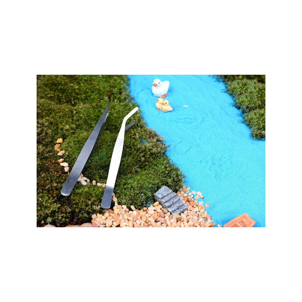 12cm Stainless Steel Tweezers Straight Head Gardening Tool-image-OPC-PKYSHBP-NEW