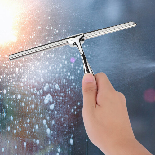 Stainless Steel Window Squeegee Car Windshield Cleaner with Hook 2