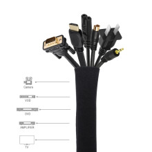 Neoprene Cable Concealer 50cm Wire Organizer for TV Computer Fridge