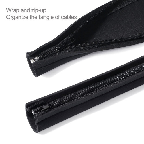 Neoprene Cable Concealer 50cm Wire Organizer for TV Computer Fridge 2