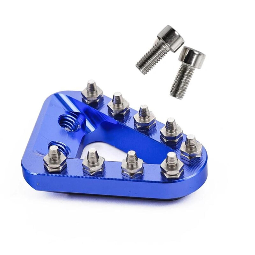 Motorcycle Foot Pegs Cnc Rear Brake Pedal Plate For Ktm Exc 300 450 690 Blue 9084446311488