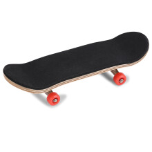 Maple Wooden Alloy Fingerboard Skateboard Red Gift