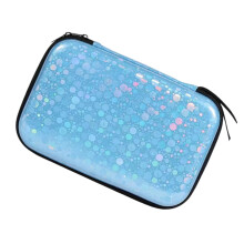 Table Tennis Paddle Bag Hard Shell Case For Training And Travel Navy Blue Ping Pong Paddle Storage Racket Case