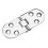 80*30mm Zinc Alloy Round Edge Sewing Table Flip Hinge Silver 1