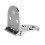 80*30mm Zinc Alloy Round Edge Sewing Table Flip Hinge Silver 4