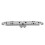 80*30mm Zinc Alloy Round Edge Sewing Table Flip Hinge Silver 5