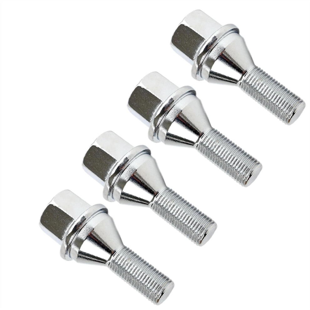 Wheel Bolts - Compatible With Jeep Compass 2018-2023 Steel Tire Bolt Replacements, Oem 6509933Aa 6511051Aa 9016109303035