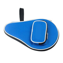 Table Tennis Racket Bag Black/Blue Sponge Case For Ping Pong Rackets And Paddles Storage