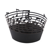 50Pcs Musical Notes Cupcake Wrappers Hollow Out Black Decoration