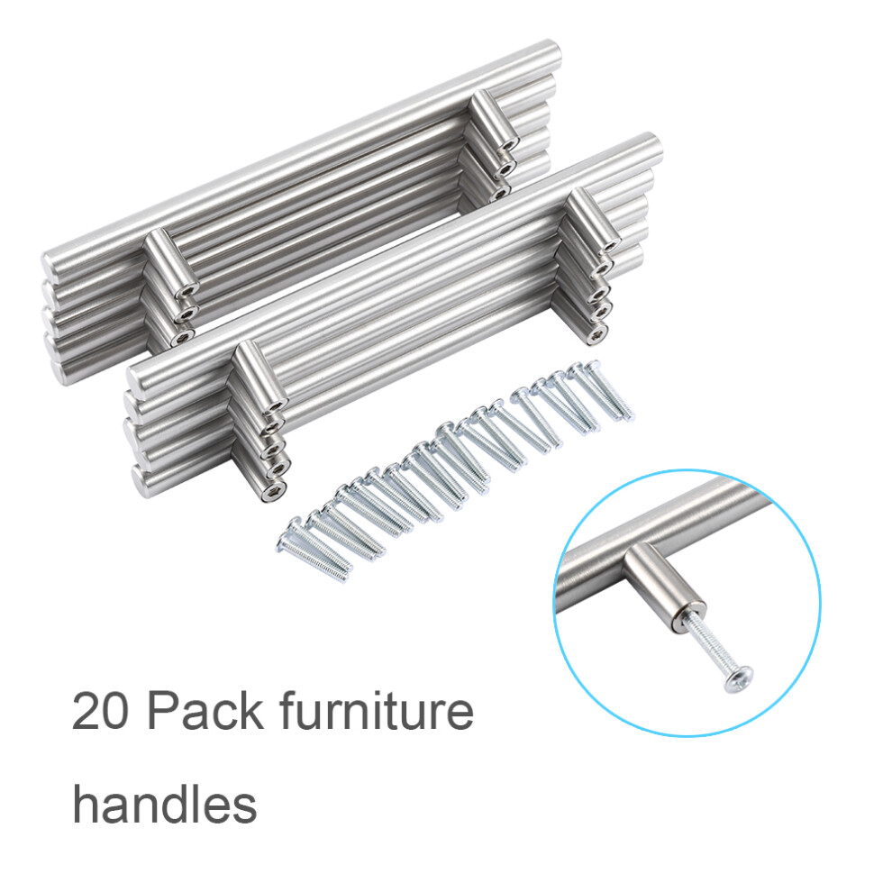 20Pcs 200Mm T Bar Handle Pull Knob Kitchen Cabinet Doors Knobs 685922126764