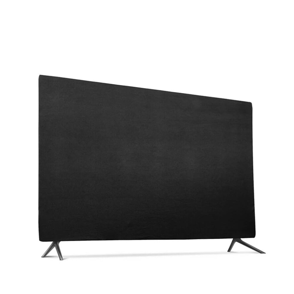 Soft Elastic Fabric Dust Cover For 43-49-55 Inch Lcd Tv Hang-Type Protector Case Scratch Resistant Splash Proof Black 9084446312072