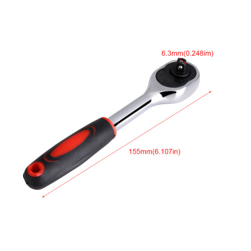 1PC Heavy Duty 1/4" Drive Ratchet Socket Wrench 1