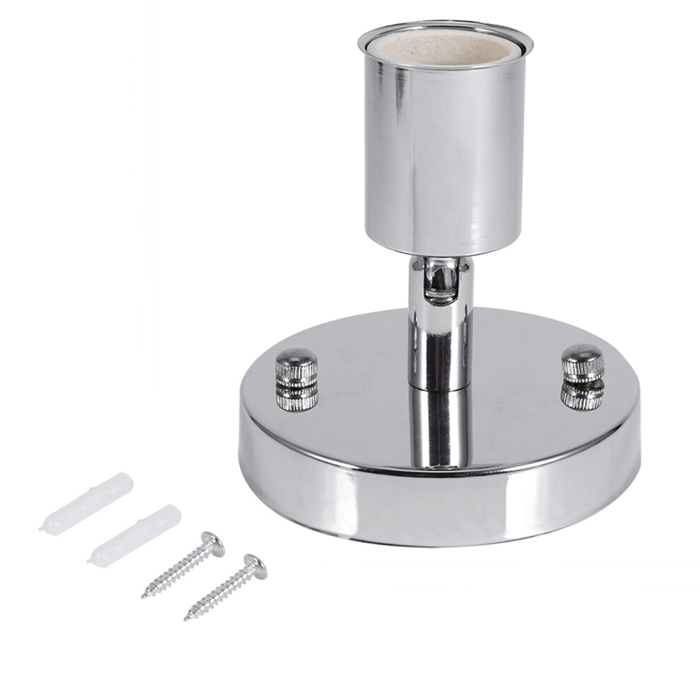 E27 Retro Ceiling Light Wall Mount 180 Rotating Silver-image-OPC-PKYSXYF-NEW
