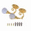 2x Metal Crystal Glass Curtain Tie Back Hooks Gold 1
