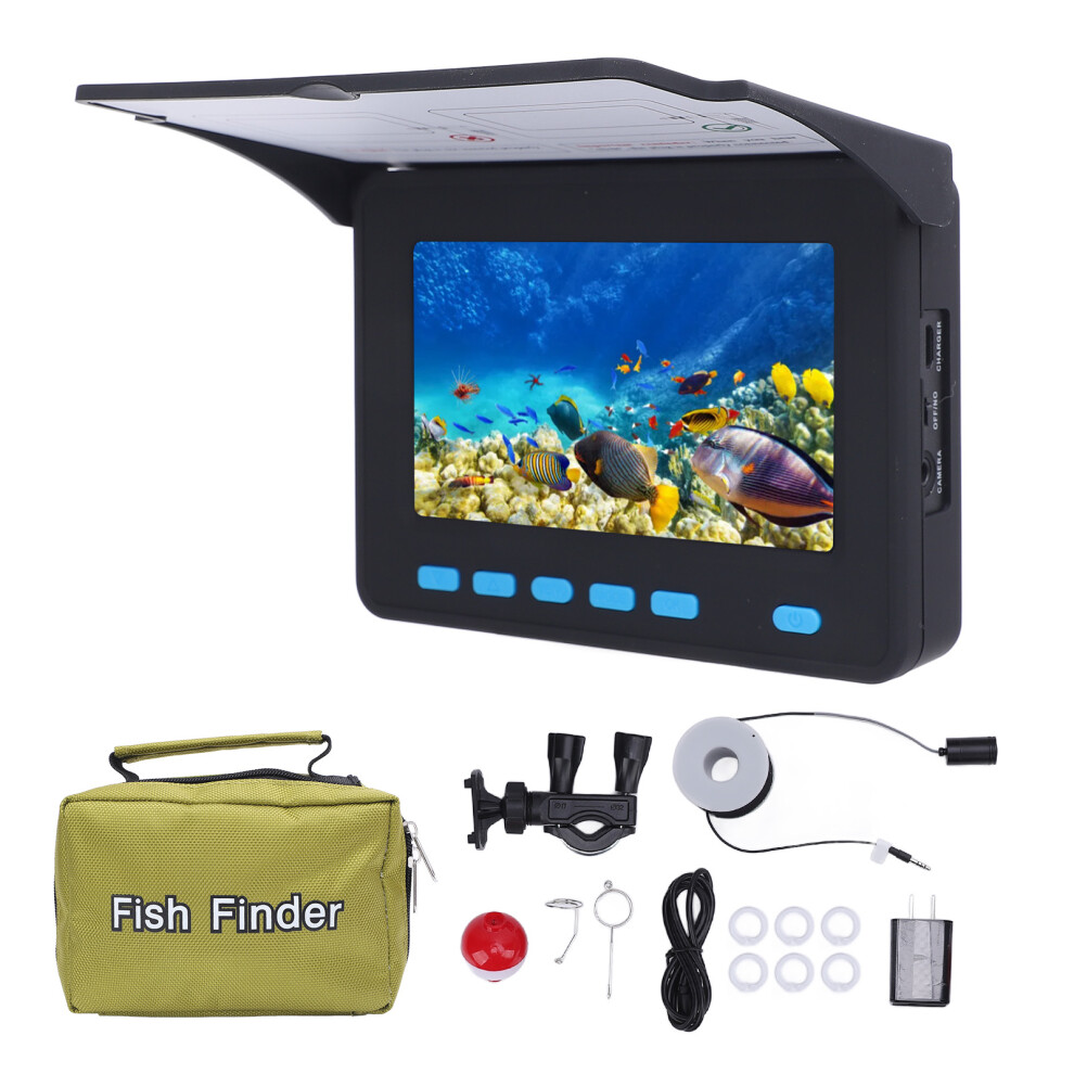 (Eu Plug) Underwater Fishing Camera 4.3 Inch 1200Tvl 30M Cable Lake Boat Us 685922142047