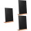 3 Sets Standing Chalkboard Multi-Functional Display Sign 8