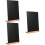 3 Sets Standing Chalkboard Multi-Functional Display Sign 9