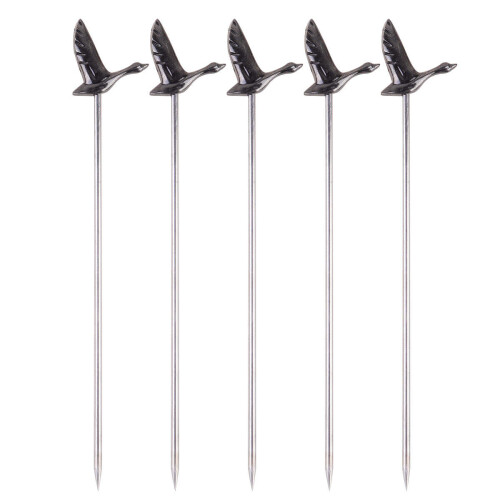 5Pcs Stainless Steel Cocktail Greylag Shape Forks
