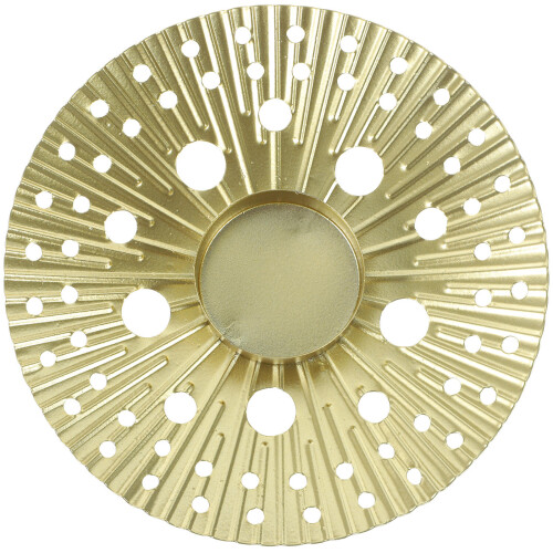 Unique Iron Round Hollow Tea Light Candle Holder Table Decor 2