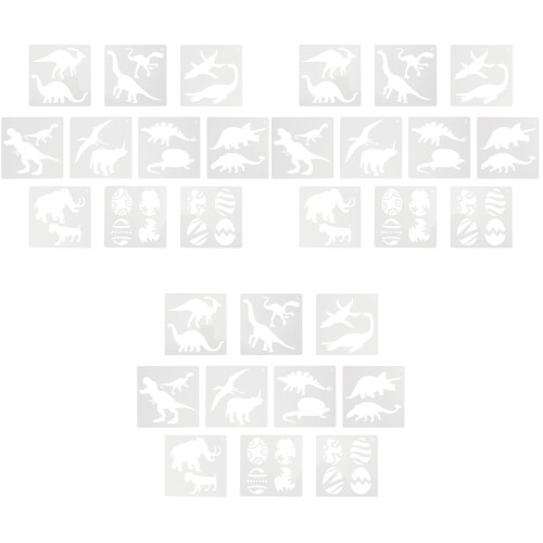 30 Pcs Reusable Dinosaur Painting Template For Art Drawing 2