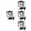 4Pcs Waterproof Camera Case Housing For Action Cameras 5