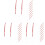 30 Pcs Blank Acrylic Ornament For Christmas Hanging Clear Pendant 4
