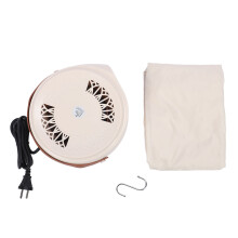 (EU Plug 220V) Portable Clothes Dryer 500W Digital Timer Compact for Travel