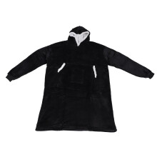 Black Blanket Sweatshirt 160cm Warm Cozy Plush Hoodie