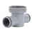 T Joint Pool Hose Adapter 1.25-1.5in PP 2