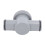 T Joint Pool Hose Adapter 1.25-1.5in PP 5