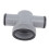 T Joint Pool Hose Adapter 1.25-1.5in PP 4