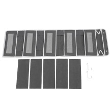 (Dark Grey) 5-Shelf Over-Door Closet Organizer 5 Pockets Dark Grey
