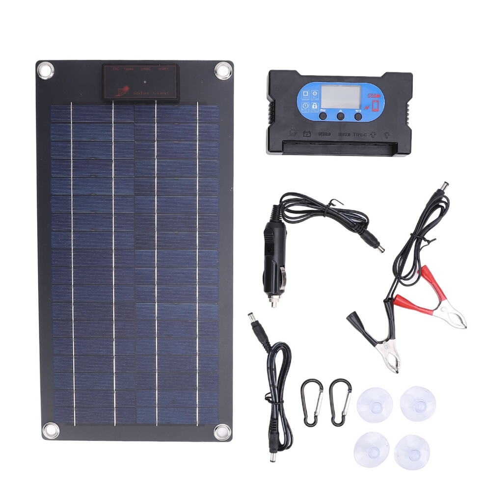 10W 18V Semi Flexible Solar Panel Usb Charger 100A Portable 685922150646