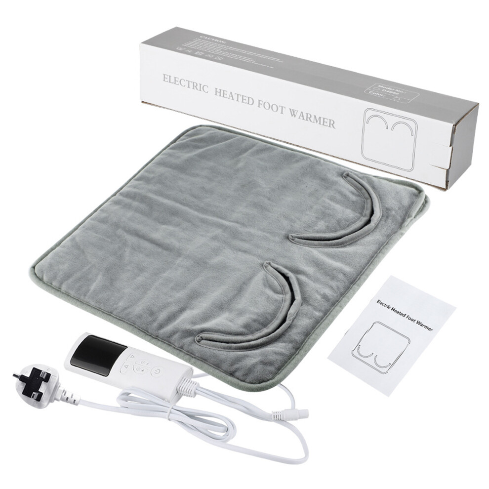 Electric Foot Warmer 9 Temp 4 Timing 15.7x15.7in Washable