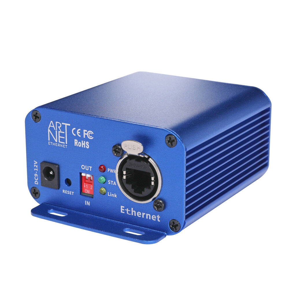 Artnet To Dmx Controller 3 Pin Xlr Dj Stage Aluminum 685922151988