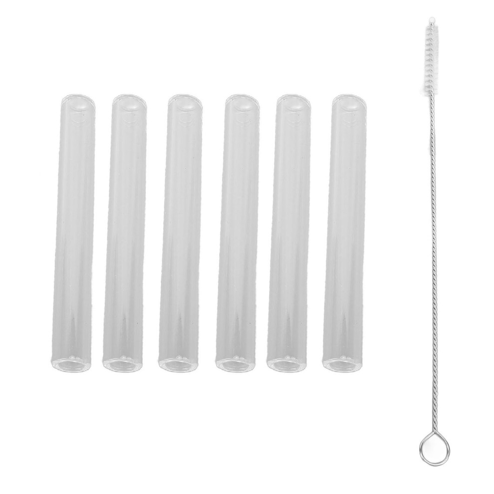 6Pcs Clear Glass Tube 8Mm Id 12Mm Od 2Mm Thick With Brush 685922152367