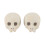 2 Pcs Skull Fire Log Ceramic Fireproof Fire Pit Holiday Decoration 1