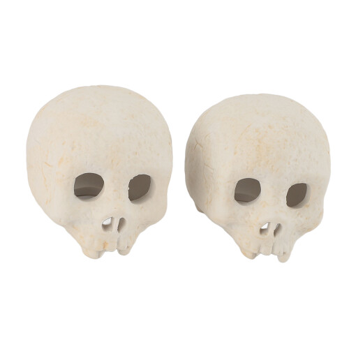 2 Pcs Skull Fire Log Ceramic Fireproof Fire Pit Holiday Decoration 1