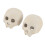 2 Pcs Skull Fire Log Ceramic Fireproof Fire Pit Holiday Decoration 3