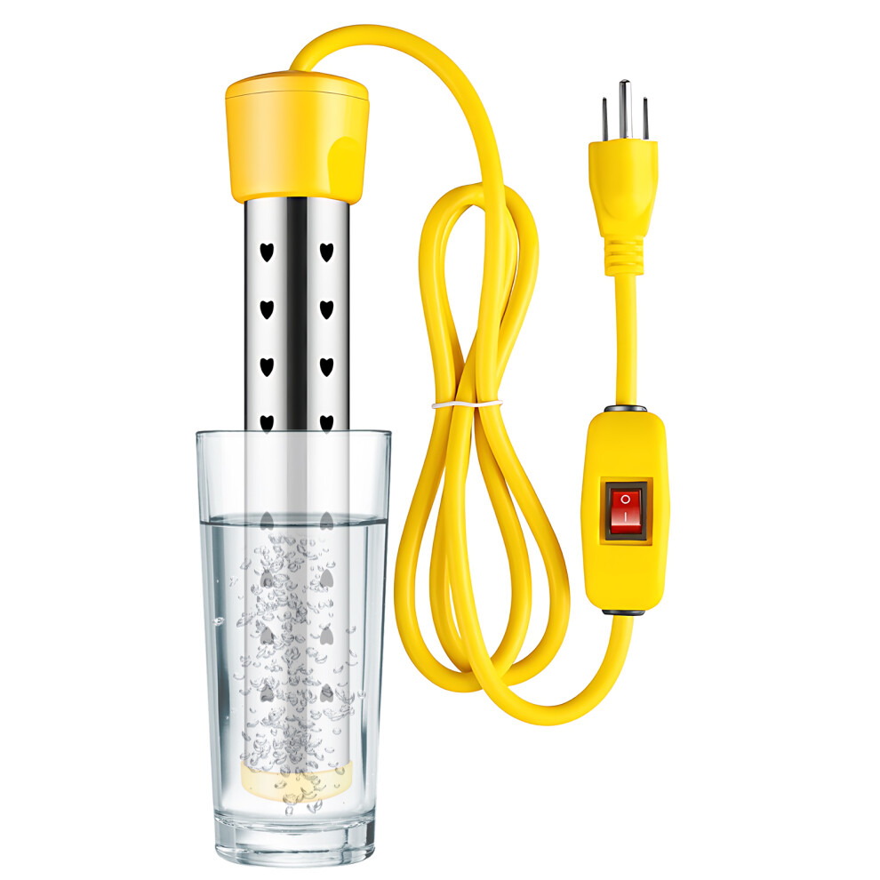 1500W Tankless Water Heater Auto Off Stainless Steel Guard Portable 685922153685